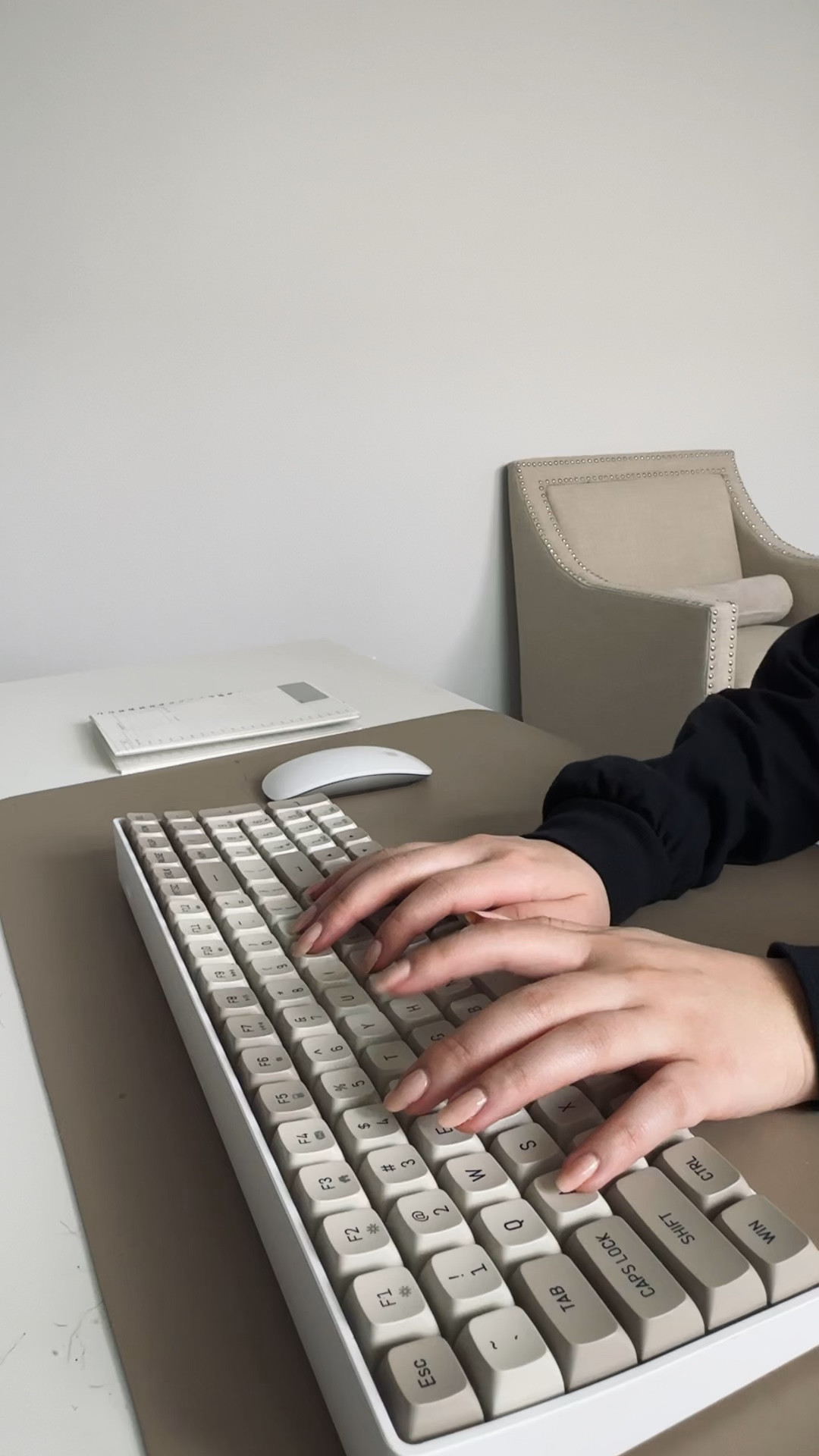 Home 
Home office
Work from home setup
Office setup 
WFH
Keyboard
Mechanical keyboard
Mouse
Desk
Desk chair
Mousepad
Beige
Creamy thocky asmr

#LTKworkwear #LTKVideo #LTKhome