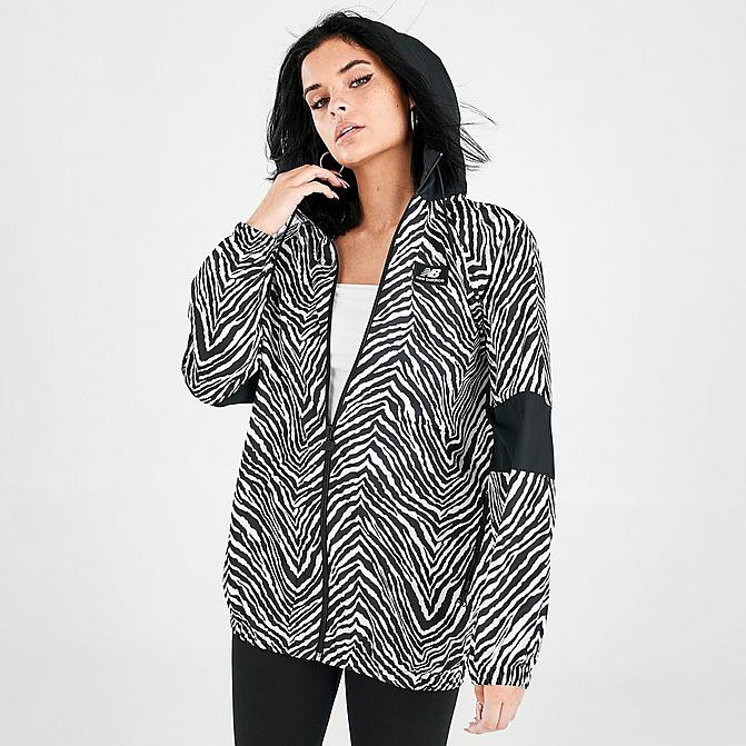 Women's New Balance Athletics Animal Print Mix Windbreaker Jacket | Finish Line (US)
