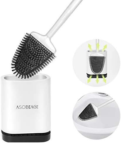 ASOBEAGE Toilet Brush,Deep Cleaner Silicone Toilet Brushes with No-Slip Long Plastic Handle and F... | Amazon (CA)
