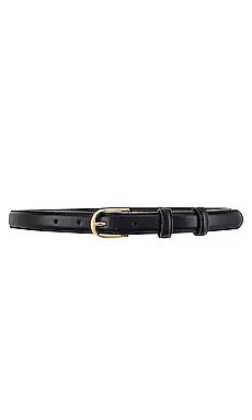 NILI LOTAN Jane Belt in Black & Shiny Brass from Revolve.com | Revolve Clothing (Global)