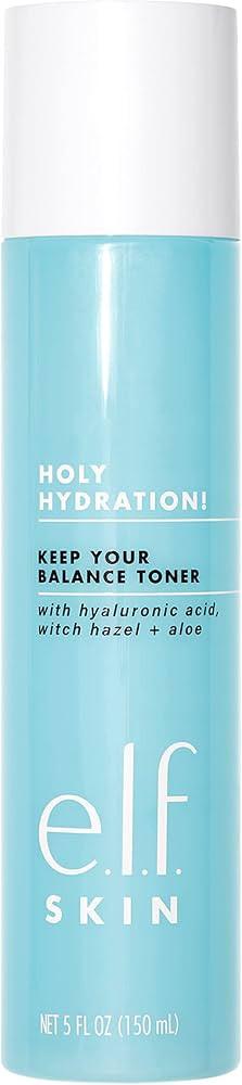e.l.f. Keep Your Balance Toner, Gentle, Refreshing, Removes Makeup & Impurities, Hydrates, Cleans... | Amazon (US)