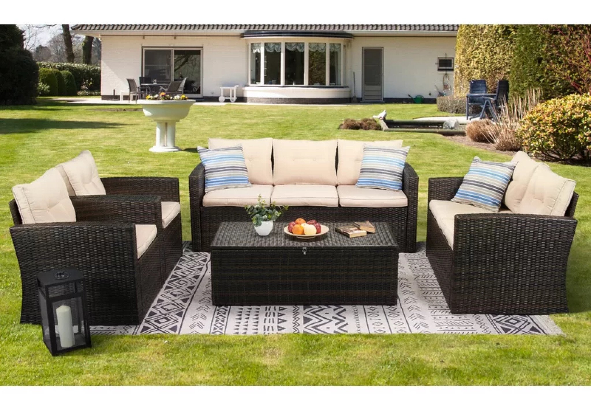 Enspijk 7 - Person Outdoor Seating Group with Cushions

#LTKhome #LTKsalealert #LTKFind