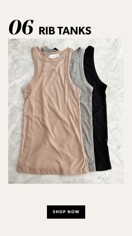 I live in ribbed tank tops and these from Nordstrom are only $20! I wear a size small #nordstromfind #summerstaple 

#LTKunder50 #LTKFind #LTKstyletip