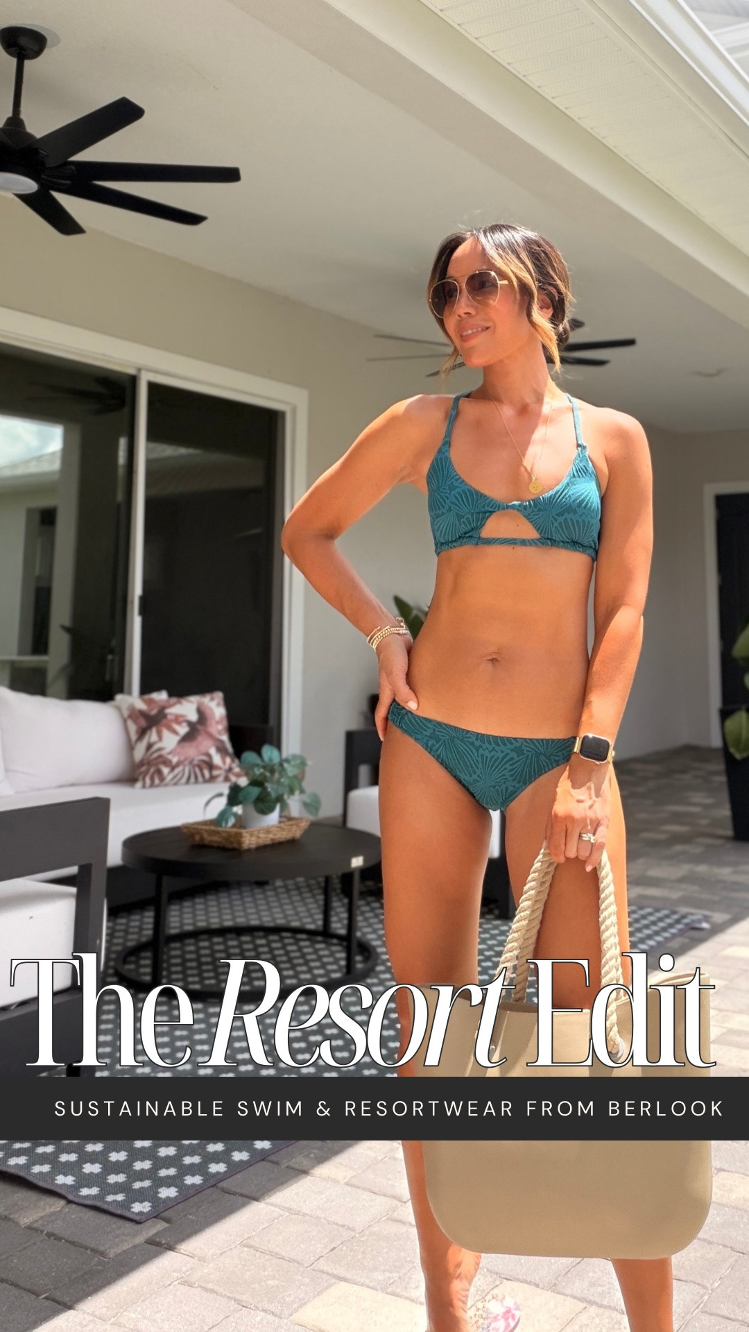 New swim and resortwear try-on with Berlook ☀️🌴 So impressed with this Dark Green Textured Cut Out Bikini Top and matching bottom! 

These pieces completely exceeded my expectations. The fabrics feel luxe, the cuts are so good, and everything fits beautifully. Every piece feels designed for real summer wear — from beach days to dinners by the water.

I also appreciate the brand’s focus on sustainability, which makes me love the collection even more. Definitely worth checking out if you’re refreshing your swim and resortwear for summer.☀️

#LTKgrwm #LTKSwim #LTKTravel