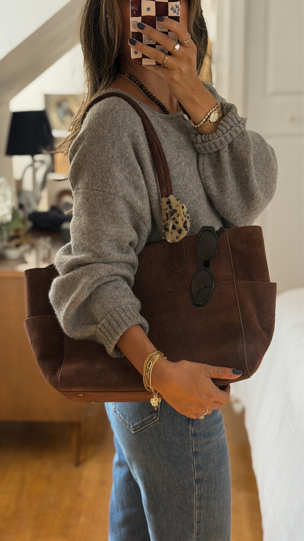 if you’re looking for a high-quality brown suede bag for fall that feels like a true closet staple, this one is stunning. @Quince

#LTKootd #LTKmomlife #LTKgrwm