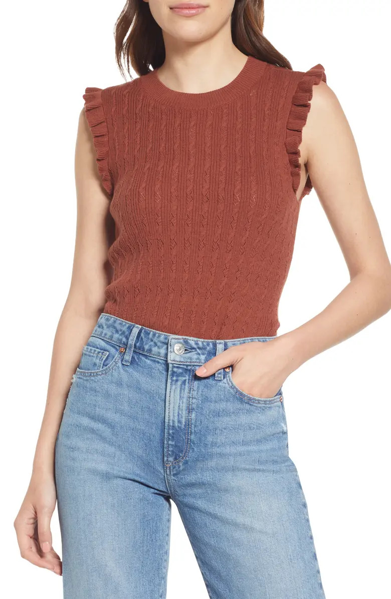 Gardenia Cotton Blend Sweater Tank | Nordstrom