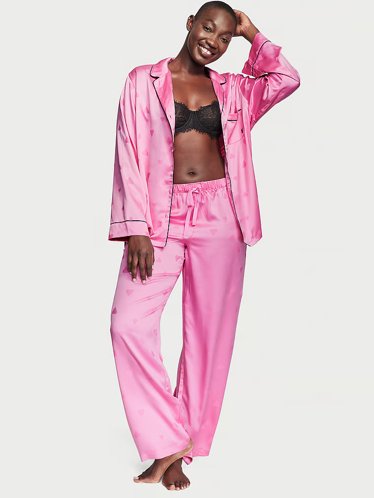 Satin Long Pajama Set | Victoria's Secret (US / CA )