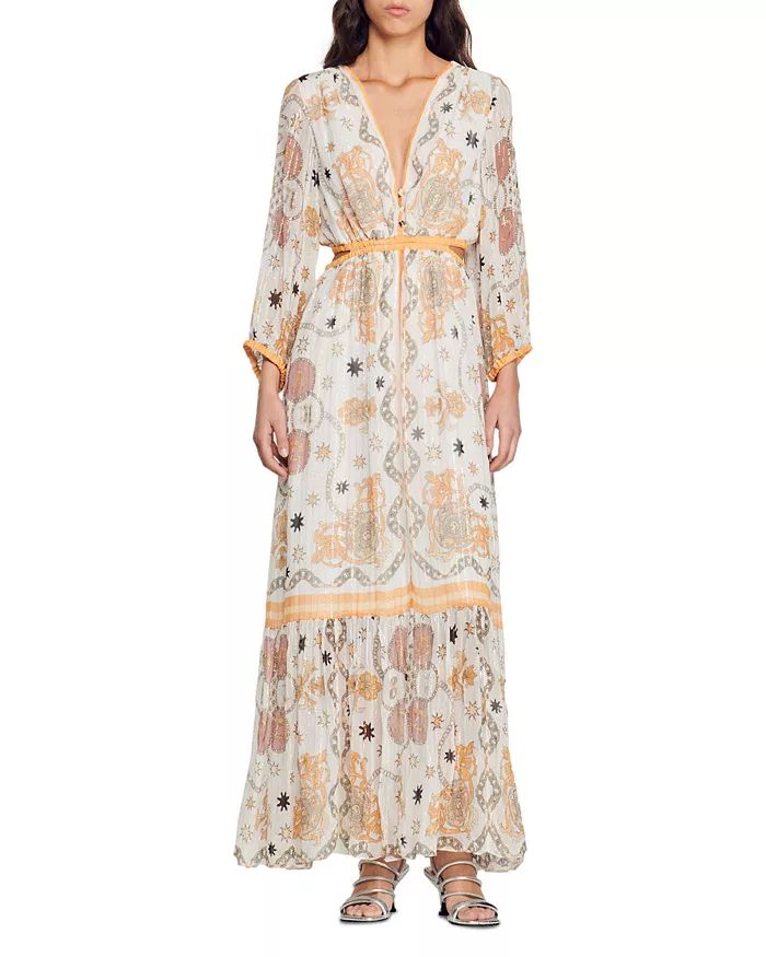 Valldemossa Metallic Scarf Print Maxi Dress | Bloomingdale's (US)
