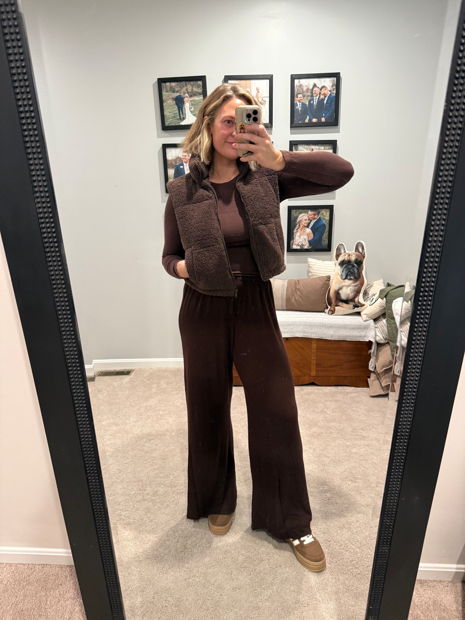 A little monochromatic moment 🤎🐻🍄‍🟫

#LTKootd #LTKFindsUnder50 #LTKmomlife