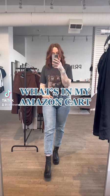 Currently in my Amazon cart! Currently looking for tops and second layer pieces! Loving that sherpa jacket! Free People inspired casual style Amazon style 

#LTKunder50 #LTKunder100 #LTKFind