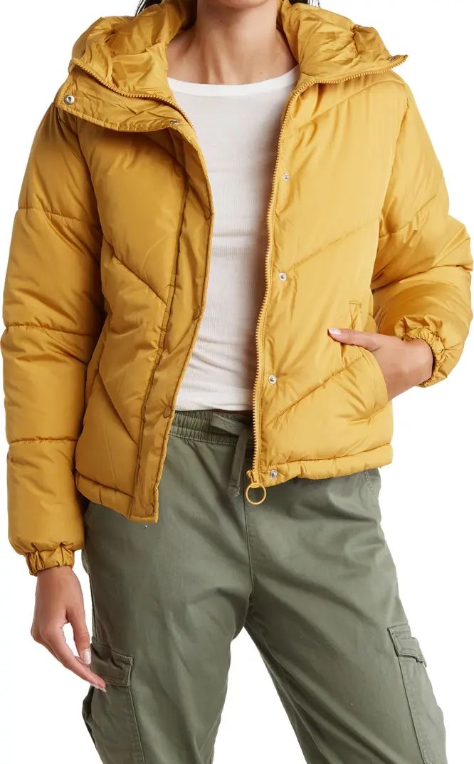 Sebby Water-Resistant Hooded Puffer Jacket | Nordstromrack | Nordstrom Rack