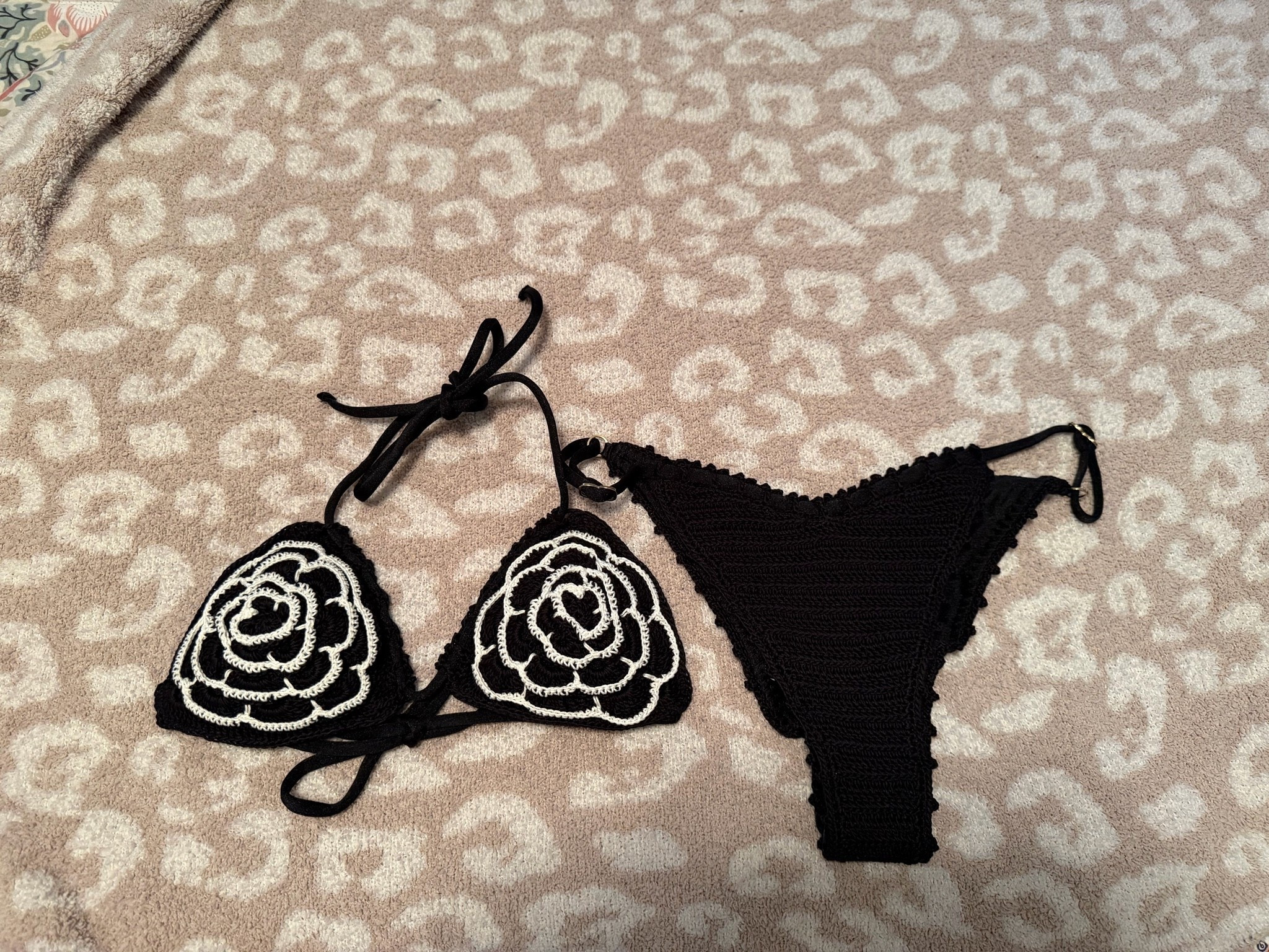 I immediately fell in love with the crochet flower detailing on this bikini. It’s feminine, unique, and gives that effortless luxury vacation aesthetic. Perfect for beach days, poolside lounging, tropical vacations, and resort getaways.

✈️ Vacation-ready
🌴 Resort chic
🖤 Adjustable fit
✨ Linked in my LTK

#LTKSwim #LTKTravel #ResortWear #VacationStyle #BeachStyle #SwimwearFinds #PoolsideStyle #VacationOutfit #CruiseStyle #SummerStyle

#LTKmomlife #LTKgrwm #LTKSeasonal