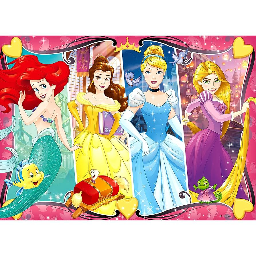 Ravensburger - Disney Princess Heartsong - 60 Piece Jigsaw Puzzle - Bright Colors - Cinderella, B... | Amazon (US)