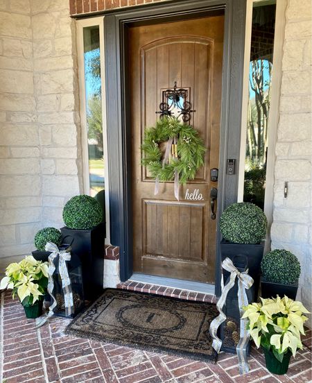 hello D E C E M B E R 🌲 Now it officially feels like the holiday season is here! 

#front door
#holiday decor
#front porch

#LTKSeasonal #LTKHoliday #LTKhome
