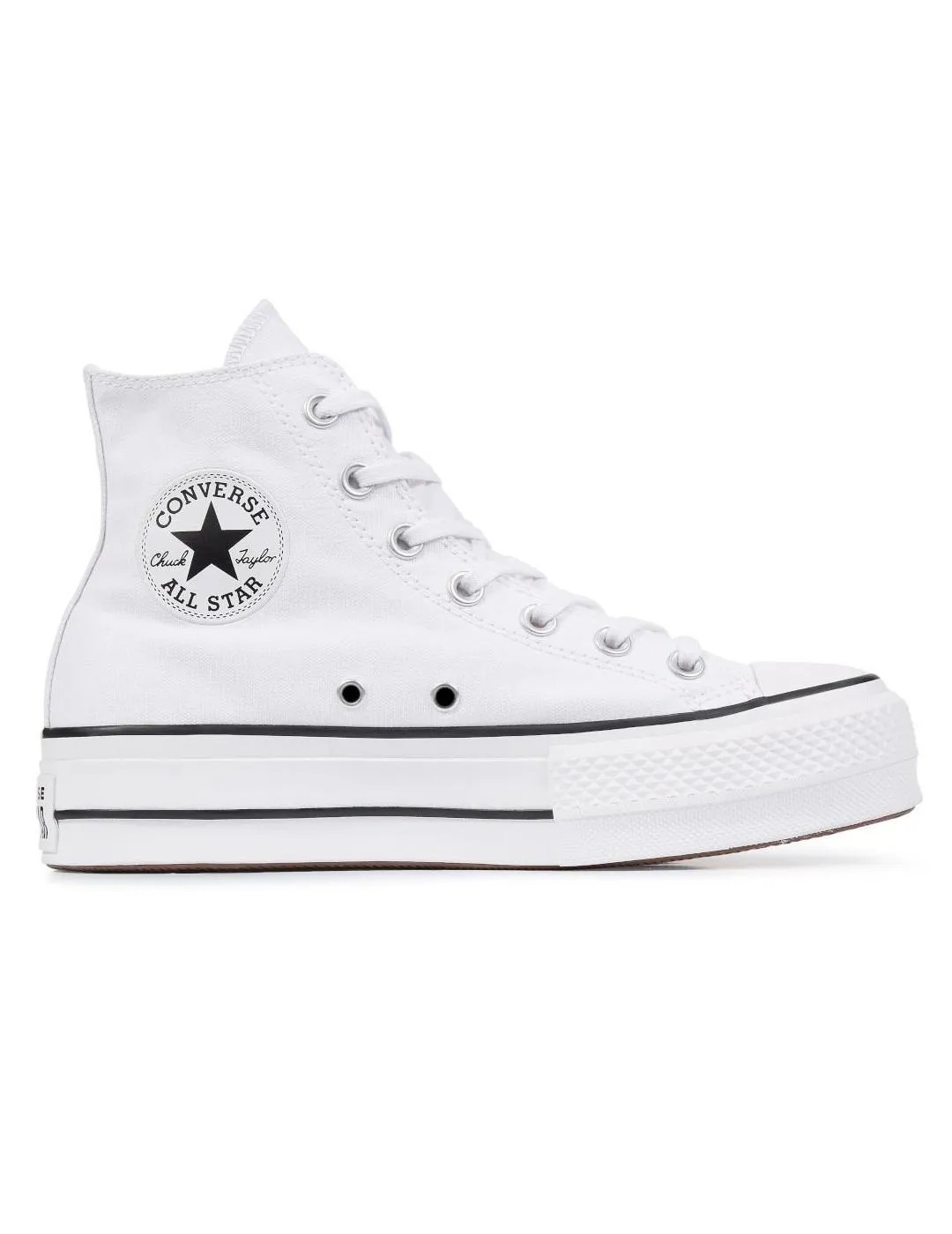 Zapatilla Converse Platform Alta Lona Blanca | Miravia | Miravia ES