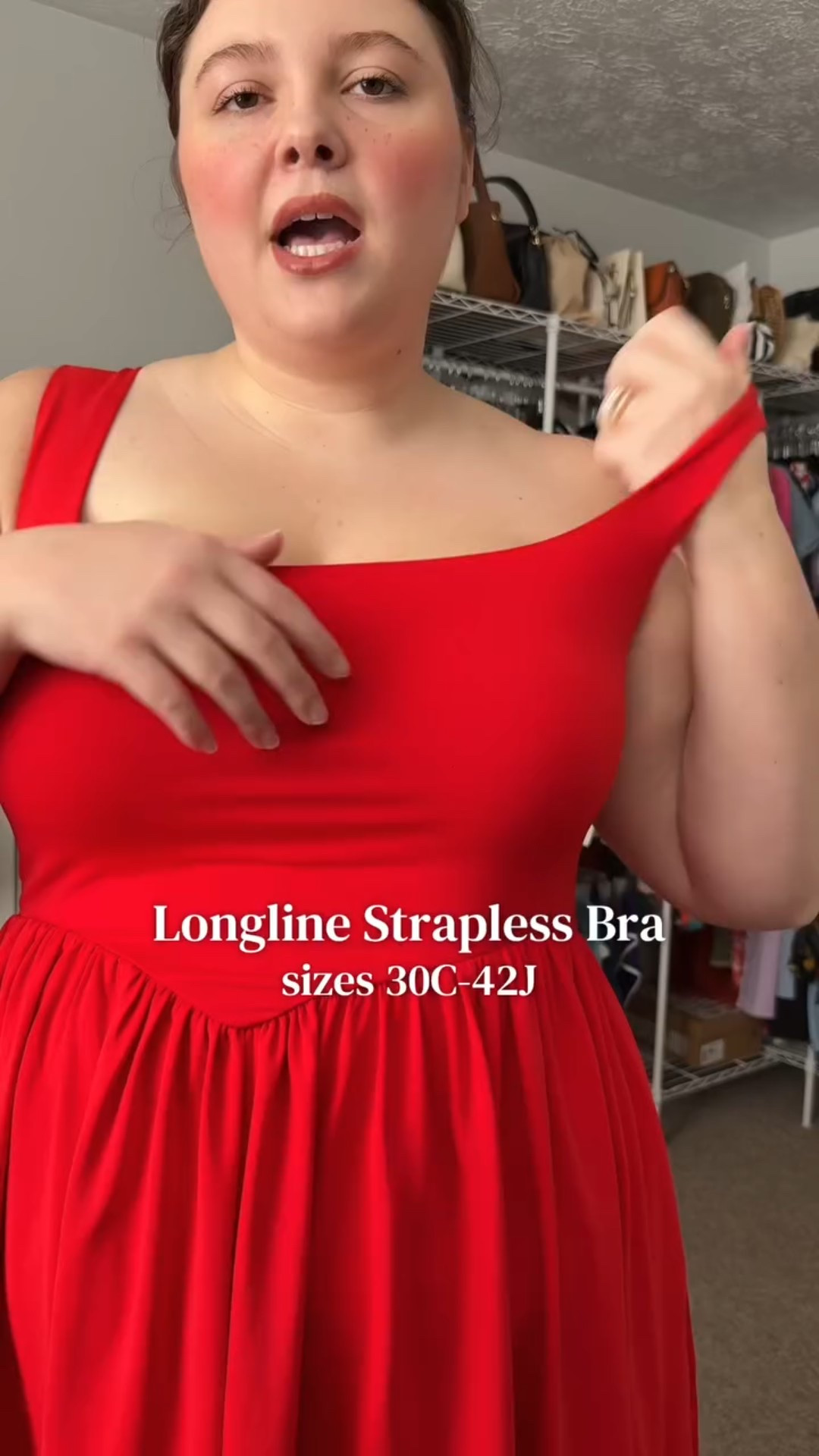 sizes 30C-42J 🤍 #straplessbra #bustier #plussizebra #supportivebra #valentinesdaylingerie