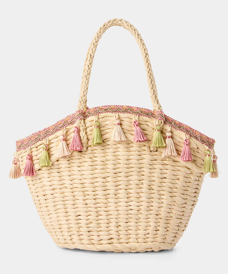 Spring Fete Tassel Basket Bag | Joe Browns