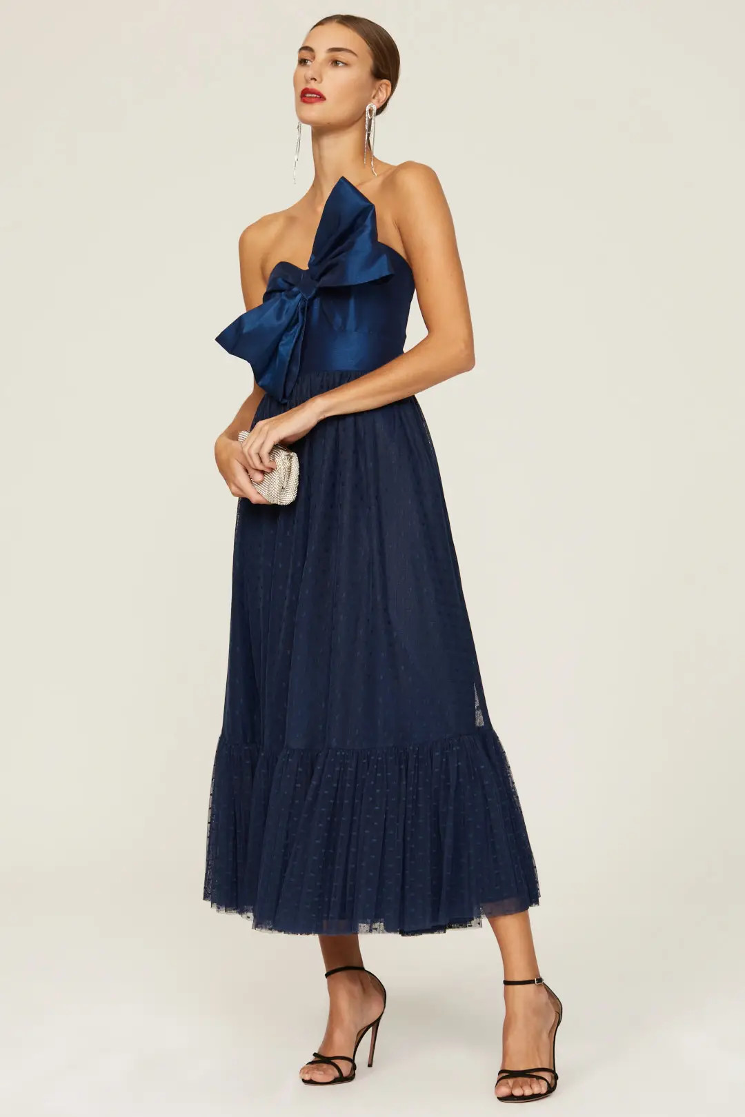 Bow Tie Midi Dress | Rent the Runway