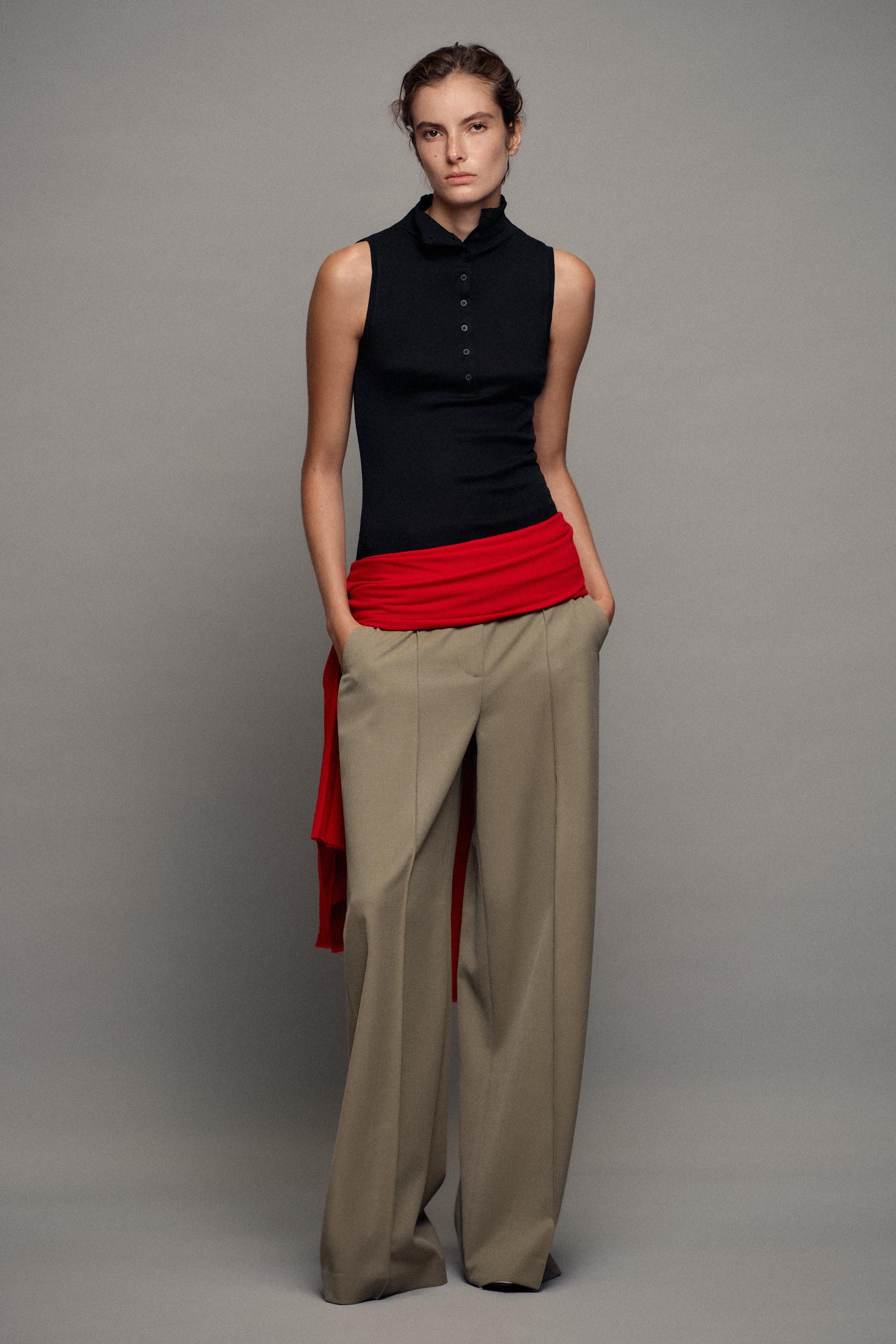 ZW COLLECTION WIDE-LEG TROUSERS | Zara UK