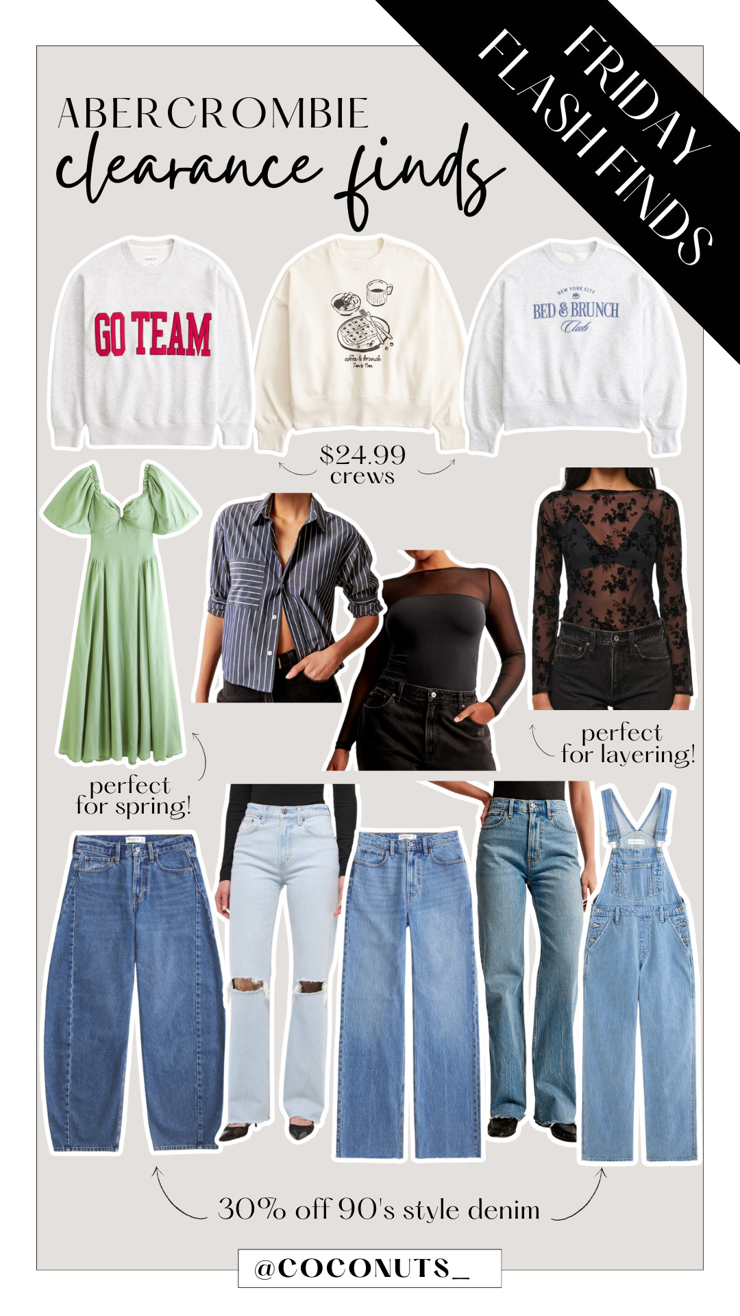 The cutest Abercrombie clearance finds!

30% off all jeans including my favorite 90's style jeans! 

 #LTKMostLoved #LTKSaleAlert #LTKFindsUnder100