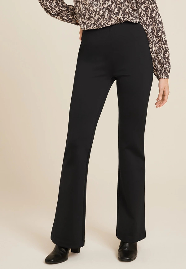 High Rise Pull On Flare Pant | Maurices