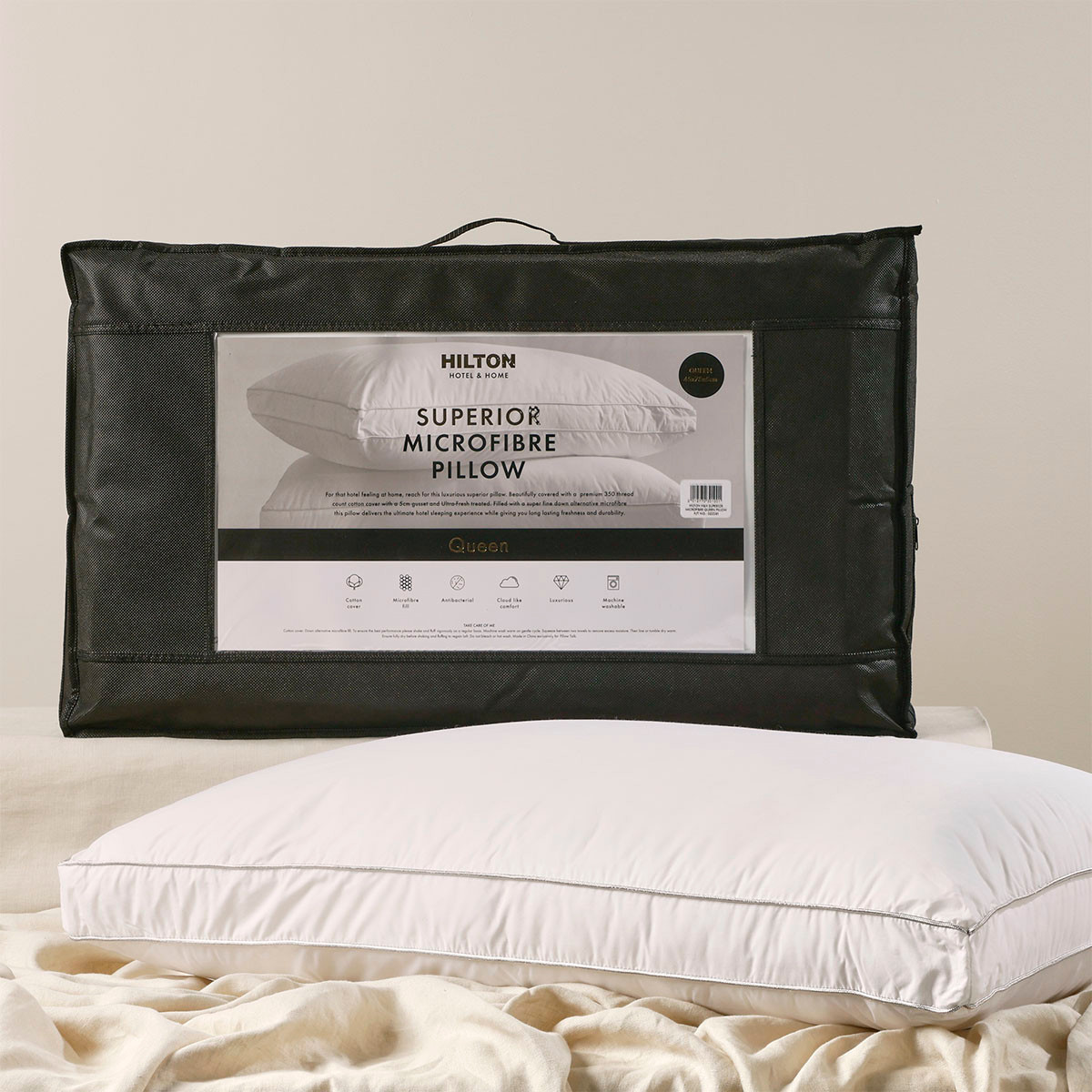 Hotel & Home Superior Microfibre Queen Size Pillow | Pillow Talk AU
