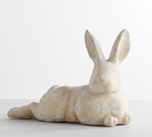 Stone Laying Down Easter Bunny | Pottery Barn (US)