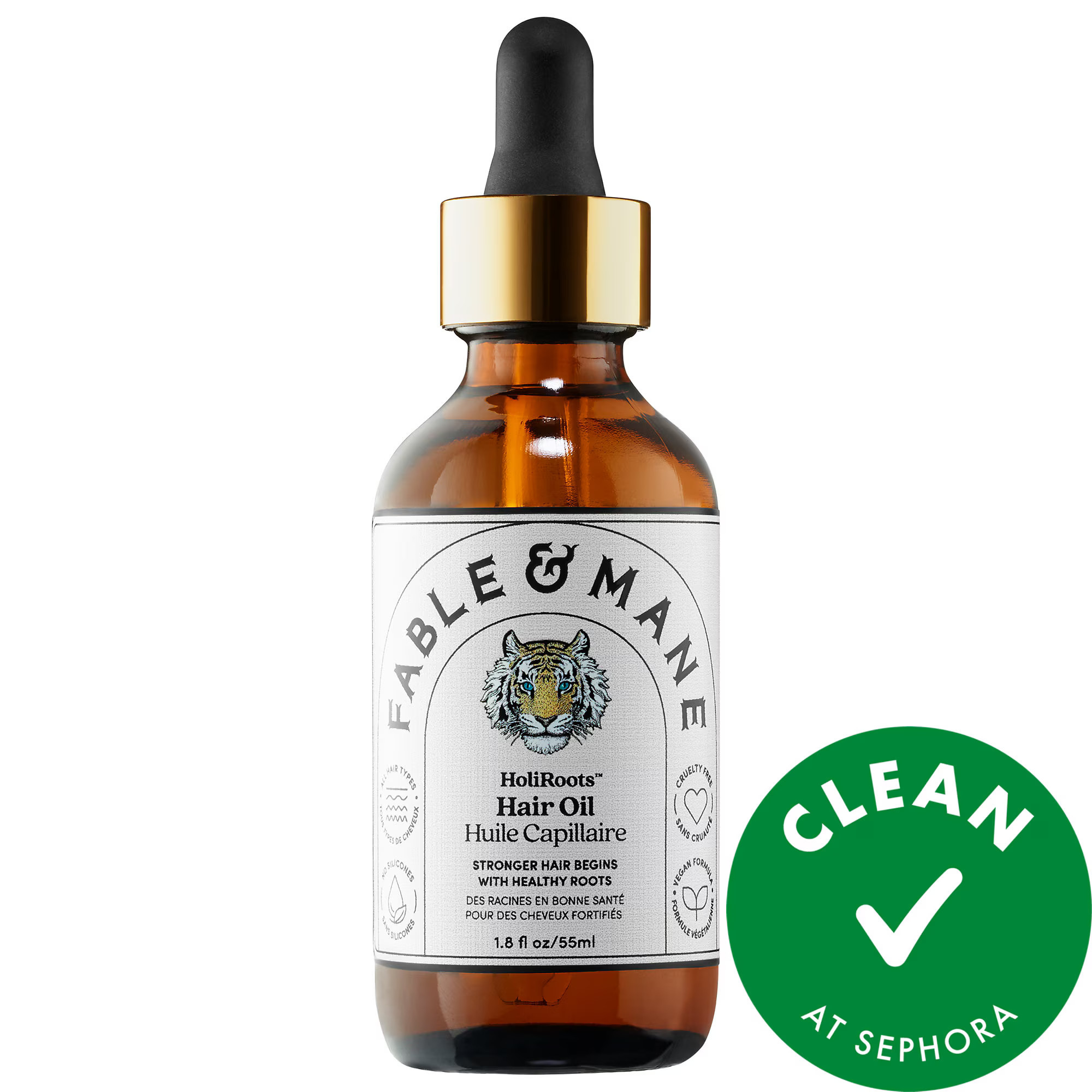 Fable & Mane HoliRoots Pre-Wash Treatment Oil for Thinning Hair 1.8 oz/ 55 mL | Sephora (US)