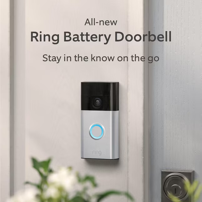 Ring Battery Doorbell with Head-to-Toe HD Video, Live View with Two-Way Talk, and Motion Detectio... | Lowe's
