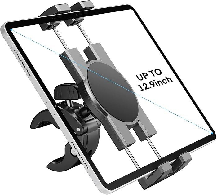 KDD Spin Bike Tablet Holder Mount, Phone iPad Holder Stand Exercise Bike Handlebar Mount for Stat... | Amazon (US)