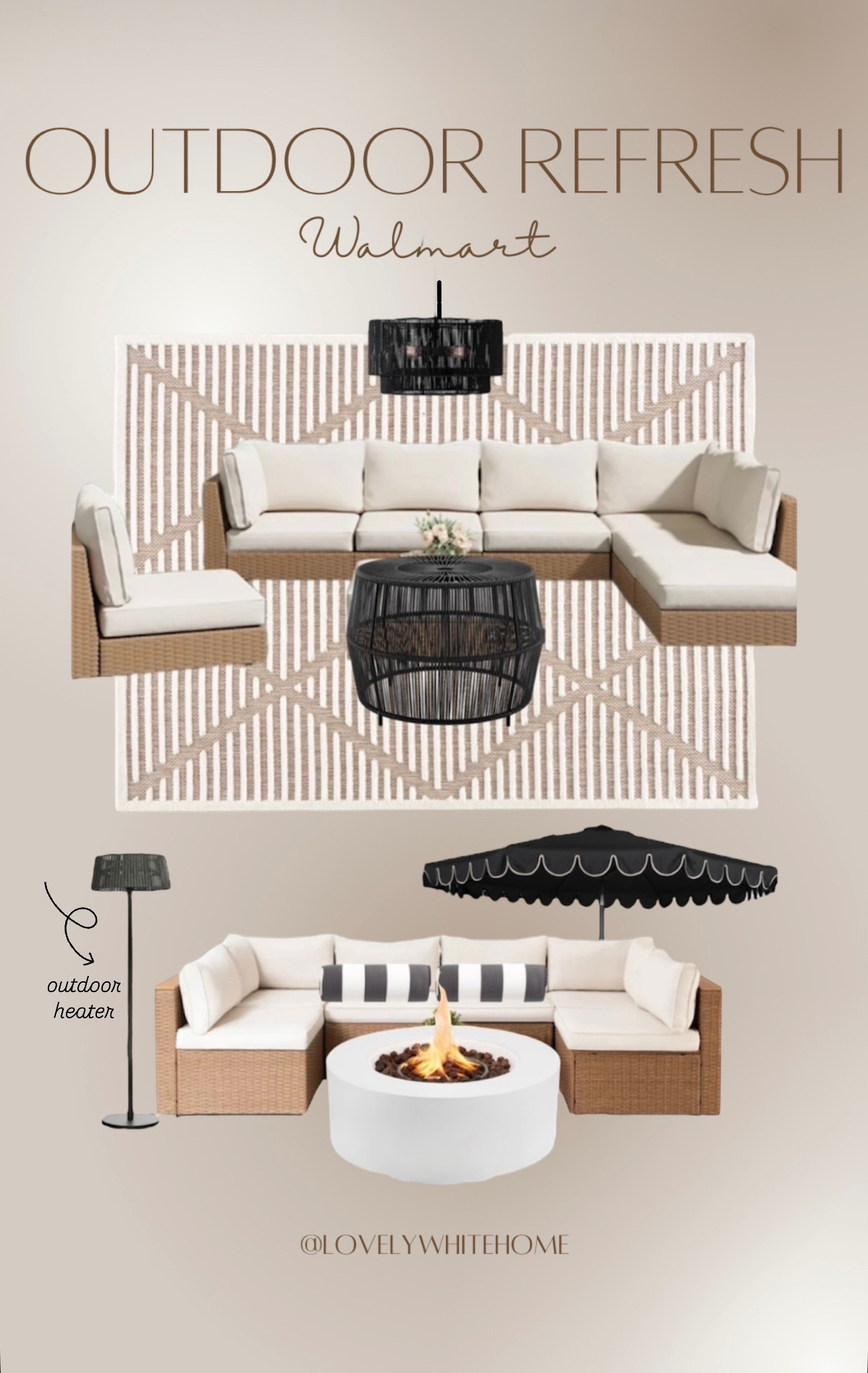Outdoor refresh with Walmart and Wayfair 🤍✨

#LTKHome #LTKSeasonal #LTKSaleAlert