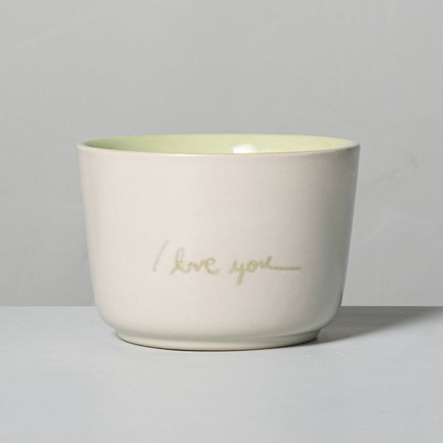 6.77oz Zest &#39;I Love You&#39; Ceramic Candle - Hearth &#38; Hand&#8482; with Magnolia | Target
