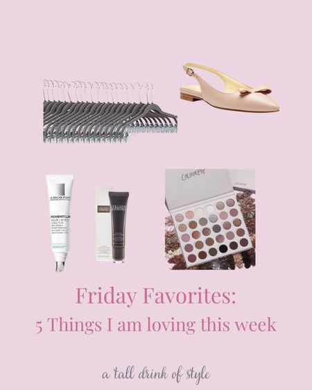 All of my Friday Favorites in one place. So many good things this week!

Hangers, sling back shoes, eye cream, lip balm, eye shadow palette 

#LTKbeauty #LTKFind #LTKhome