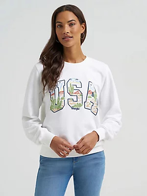 Women's Desert USA Fleece Sweatshirt | Wrangler