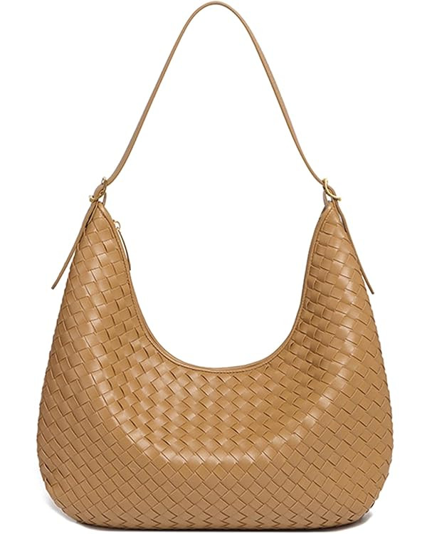 Shoulder Handbags Shoulder Bag for Women Totes Woven Vegan Leather Bag Hand Bag Working Lightweig... | Amazon (US)