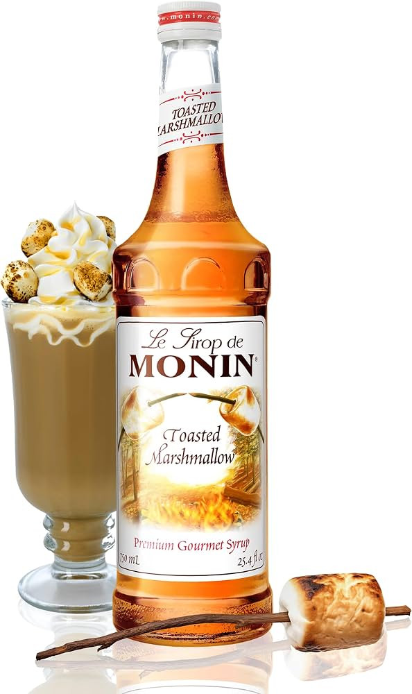 Monin - Toasted Marshmallow Syrup, Flavor of Campfire Treats, Natural Flavors, Great for Mochas, ... | Amazon (US)