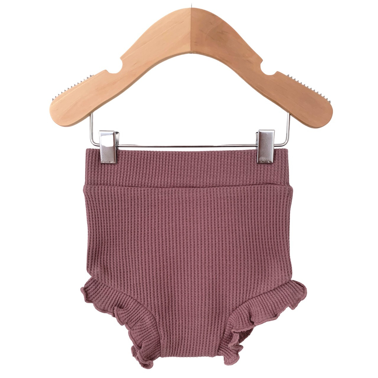 Organic Waffle Ruffle Bloomer, Winterberry | SpearmintLOVE