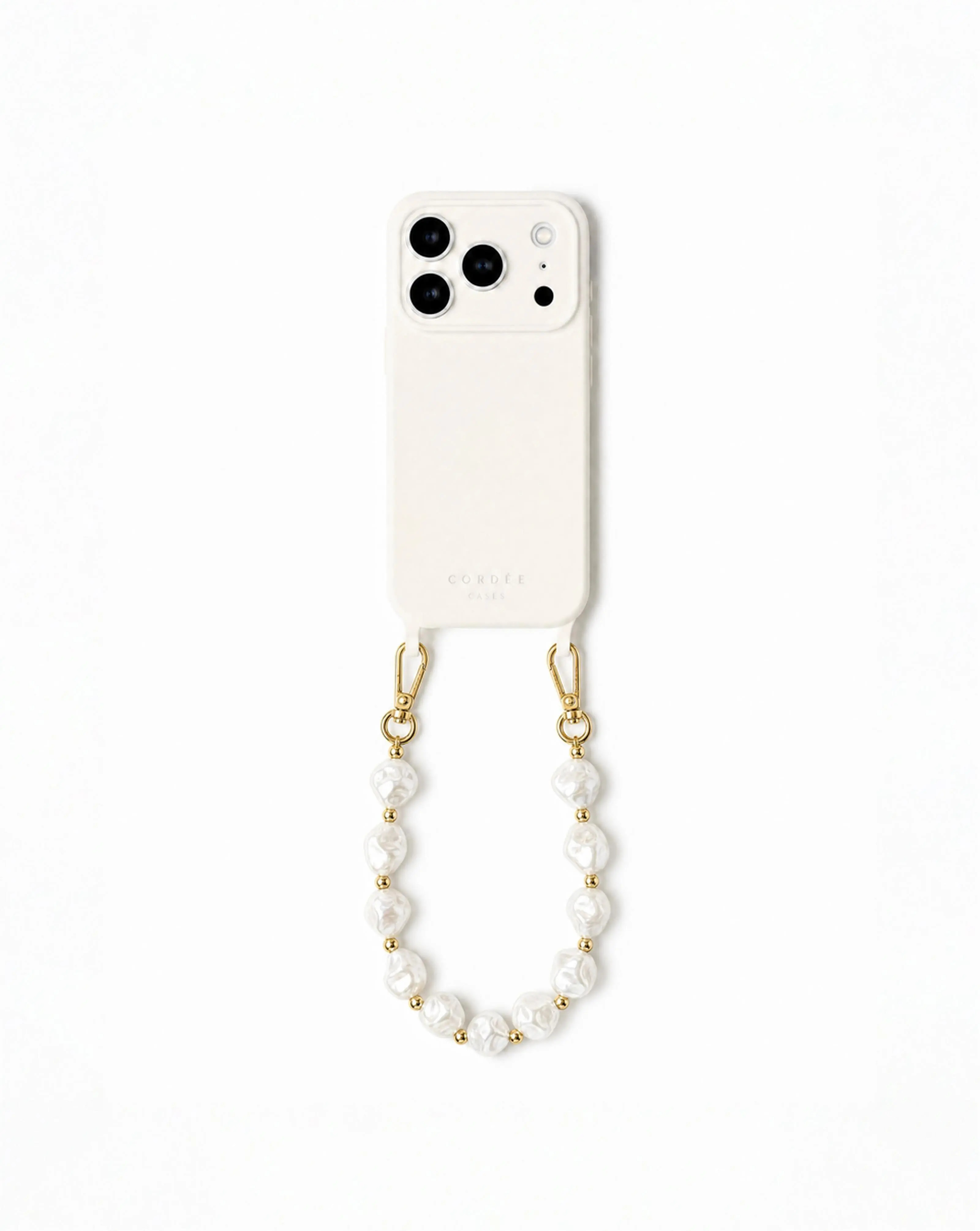 Cordée Cases Lune Baroque Pearl Phone Chain Set in Ivory - Iphone 16/17 at Nordstrom | Nordstrom