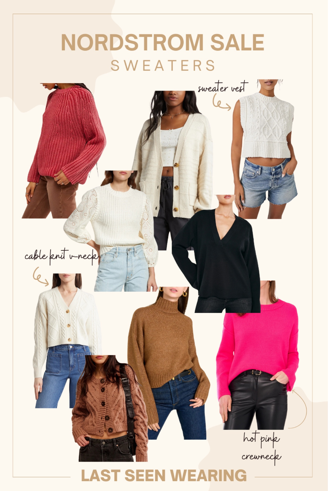 Nordstrom Sale: Sweaters 
#cableknit #sweatervest

#LTKstyletip #LTKsalealert #LTKSeasonal