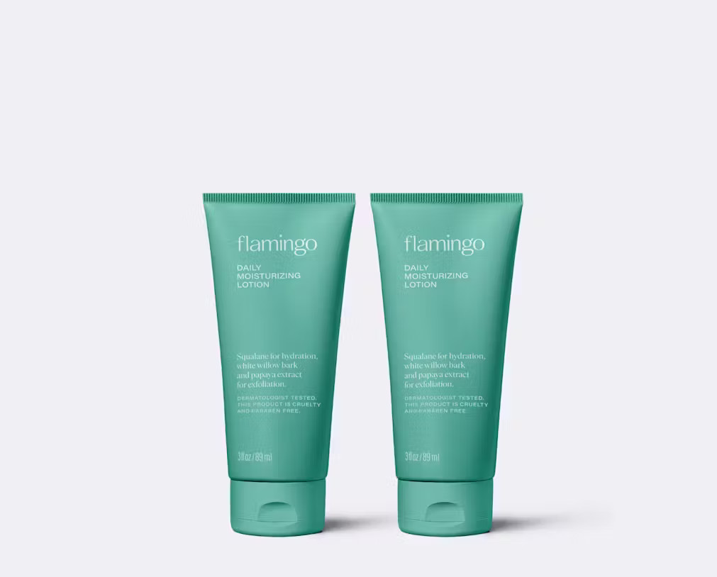 In This Set
2 x Daily Moisturizing Lotion Mini (3 oz) | Flamingo