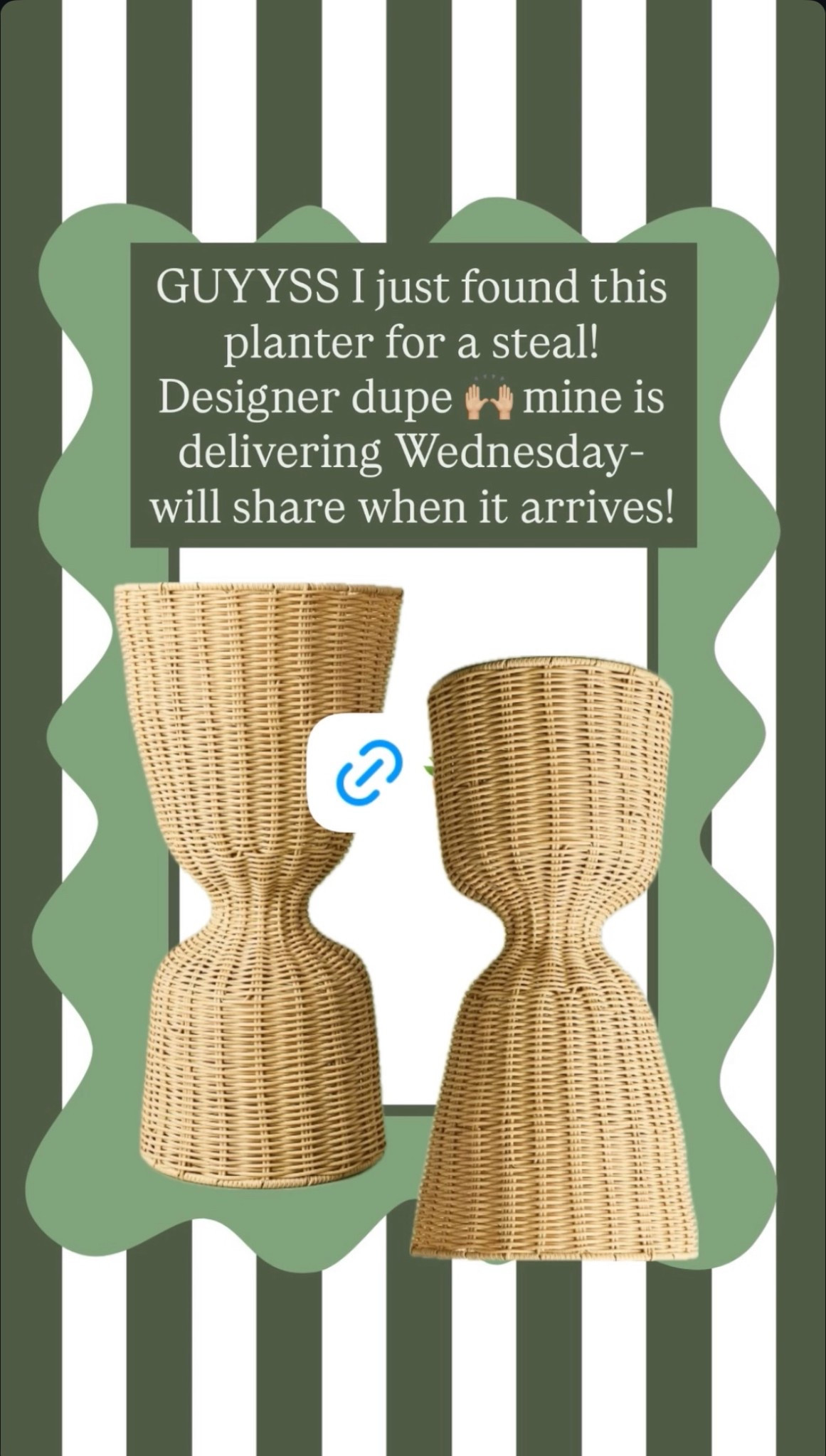 Designer dupe planters. Reversible and outdoor approved! 
