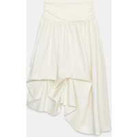 Zara - Combination Volume Skirt - Ecru - M - Woman | Zara US