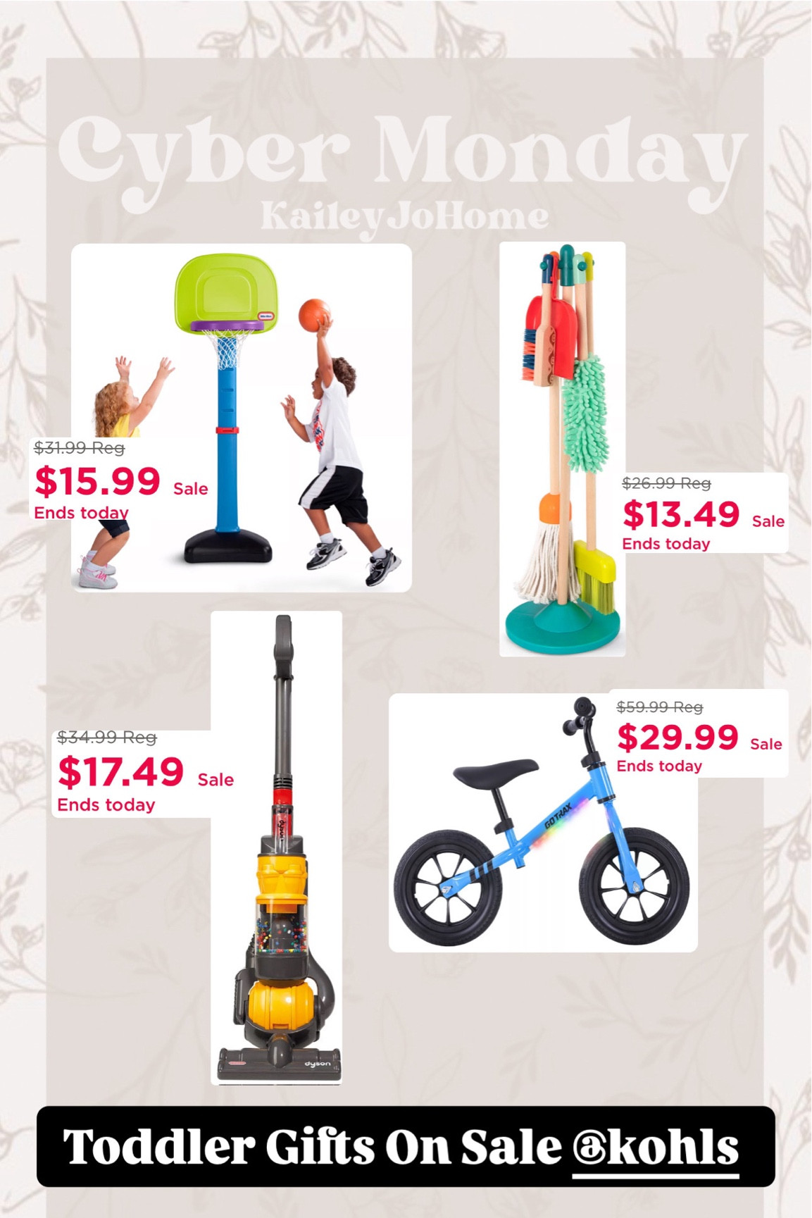 Toddler Gifts On Sale At Kohl’s 

#LTKGiftGuide #LTKCyberWeek #LTKHoliday
