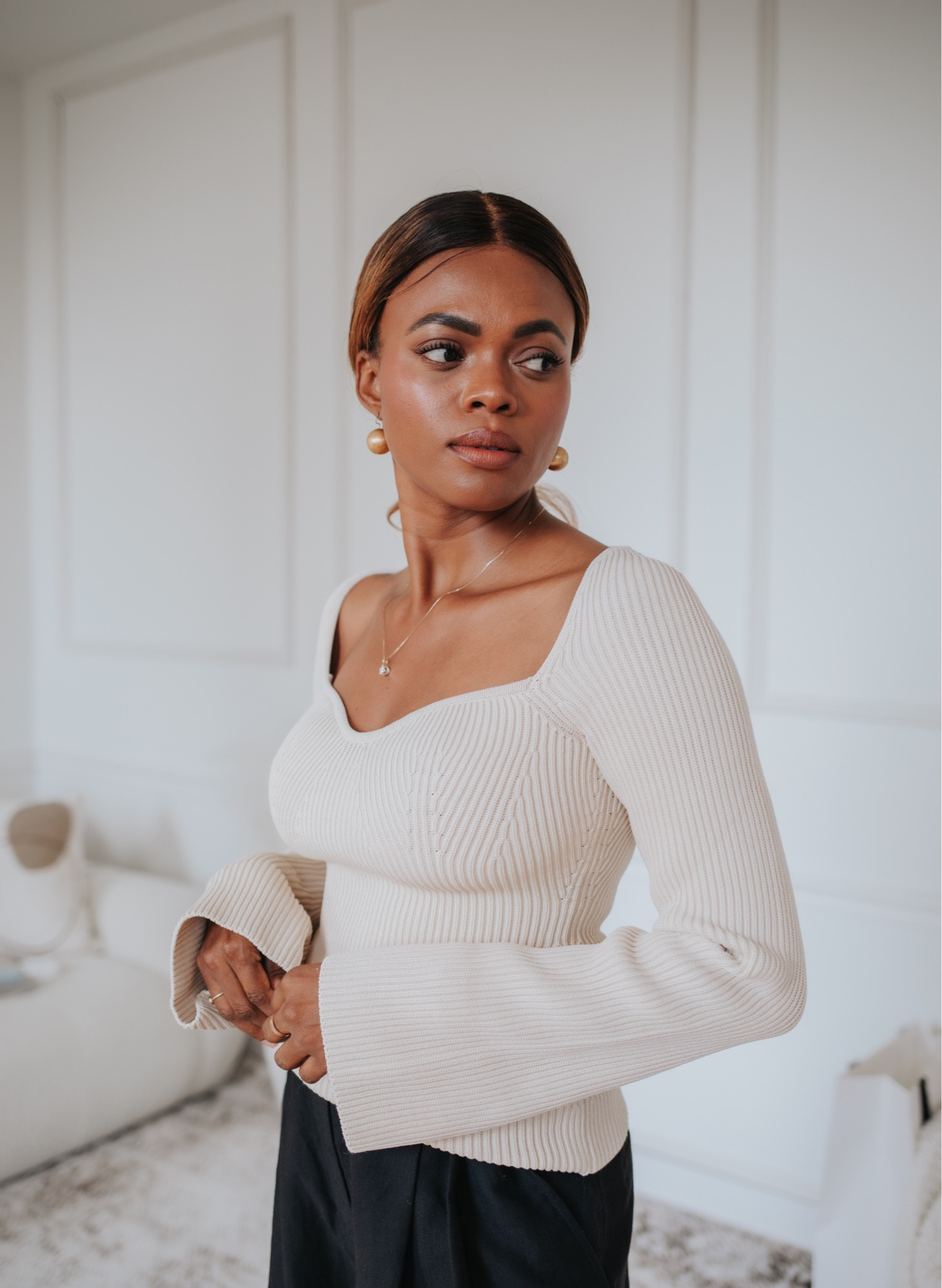 Side profile of the H&M dupe 

Size XS- runs big size down 



#LTKworkwear #LTKSeasonal #LTKstyletip