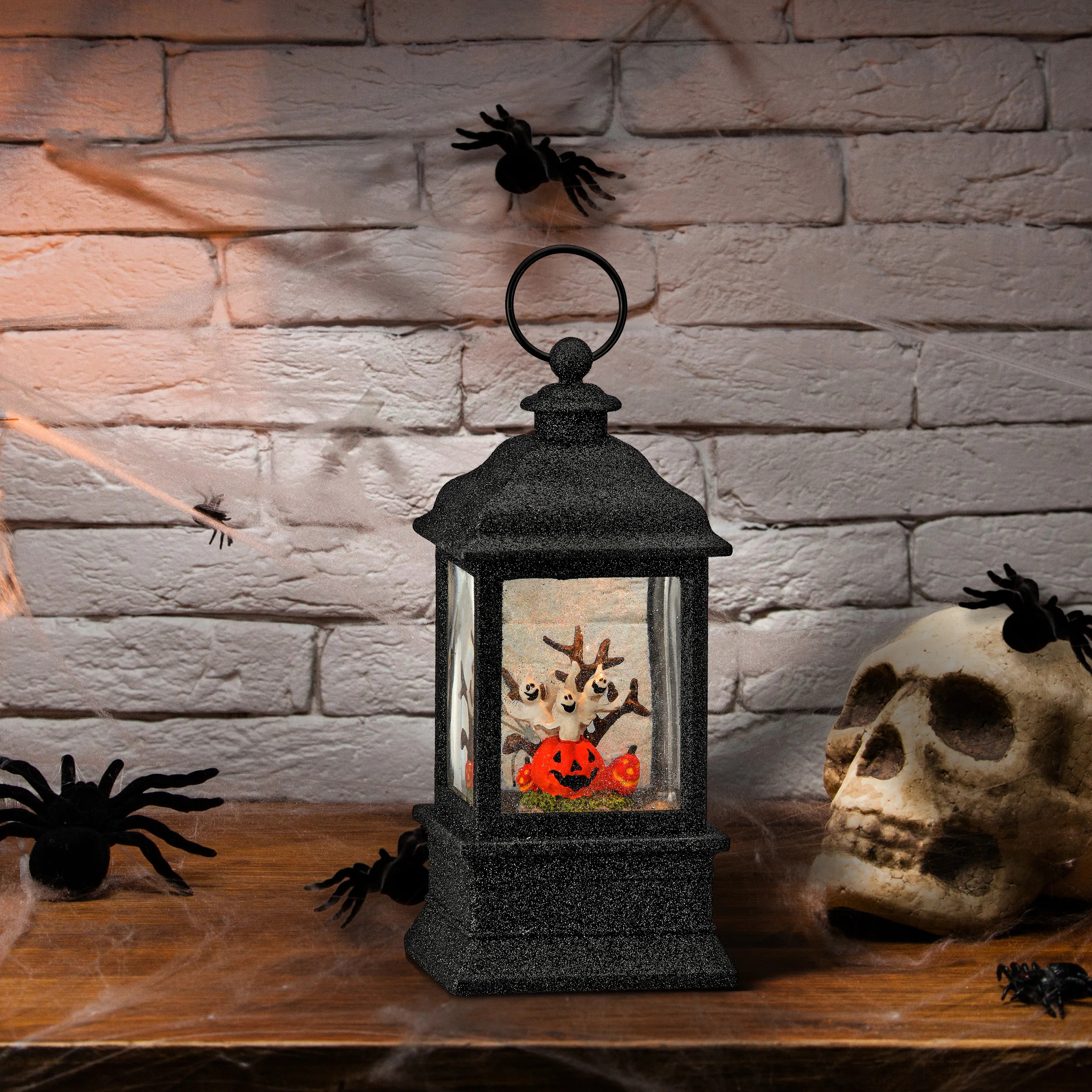 The Holiday Aisle® 9.5"LED Graveyard Pumpkin Lantern USB | Wayfair | Wayfair North America