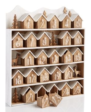 Holiday Lane Wood Houses Advent Calendar, Created for Macy's | Macys CA