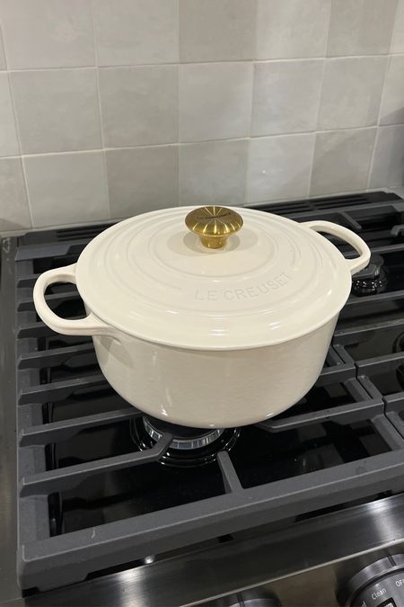 I have the 5.5 qt Dutch oven and love it - my most used kitchen investment. Linking it here along with the 5.25 qt. that’s on super sale! It’s a bit taller/less wide but looks very similar. 

#LTKhome #LTKSeasonal #LTKsalealert