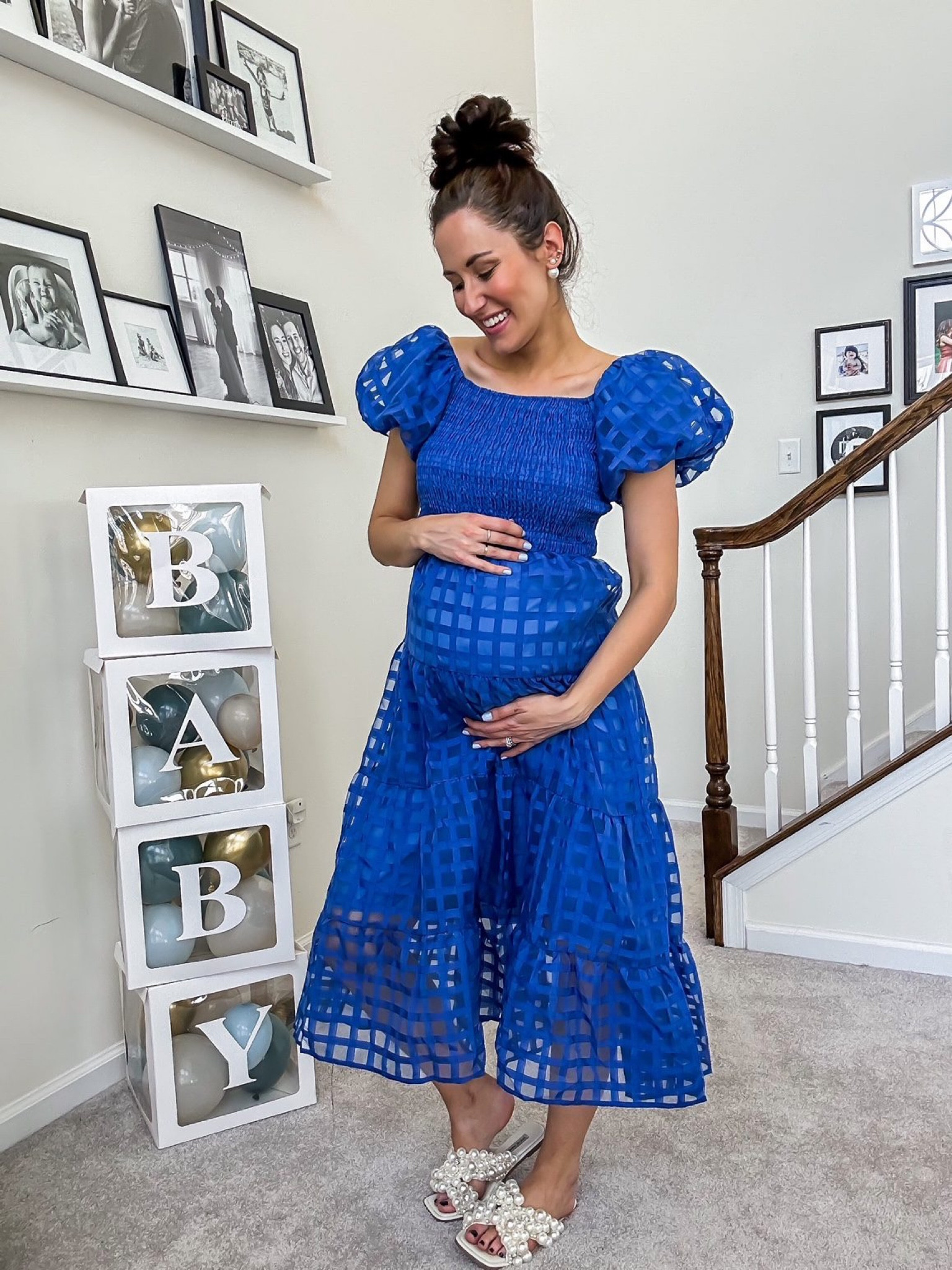 💙 blue baby shower dress 💙

Bump friendly dress // maternity dress // baby shower dress // baby boy shower dress // puff sleeve dress // tiered dress // pearl sandals 

#LTKbump #LTKFind #LTKunder100