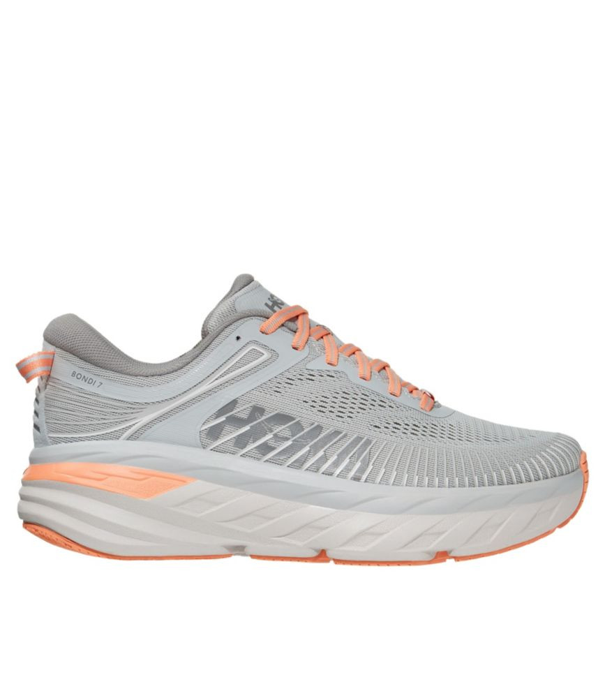 Women's HOKA Bondi 7 Running Shoes Harbor Mist/Sharkskin 7(B) | L.L. Bean