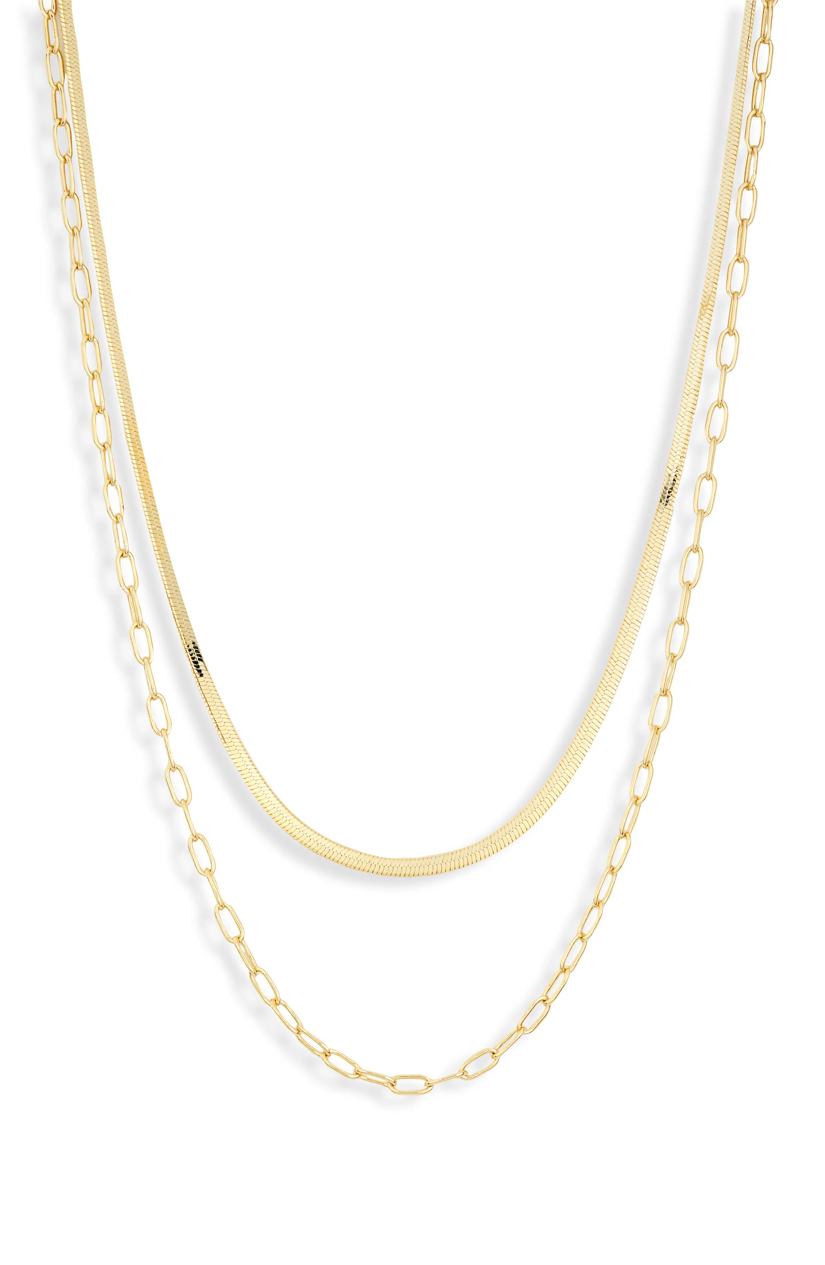 Electric Picks Two Chains Necklace in Gold at Nordstrom Rack | Nordstrom Rack